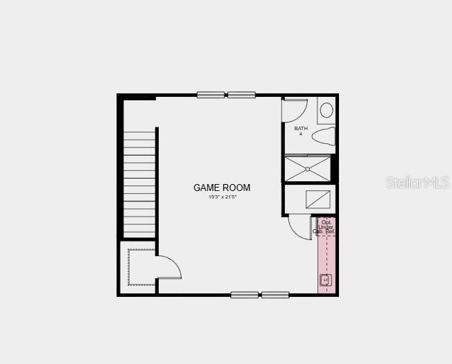 Game Room Above Garage Plan - Additional Highlights Include: wet bar at game room, pre-plumbed for future laundry sink, gas appliance package, quartz 