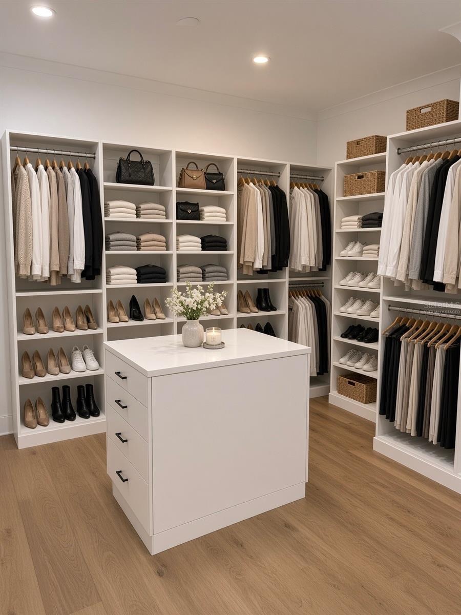 Primary Closet #1 - Virtually Staged