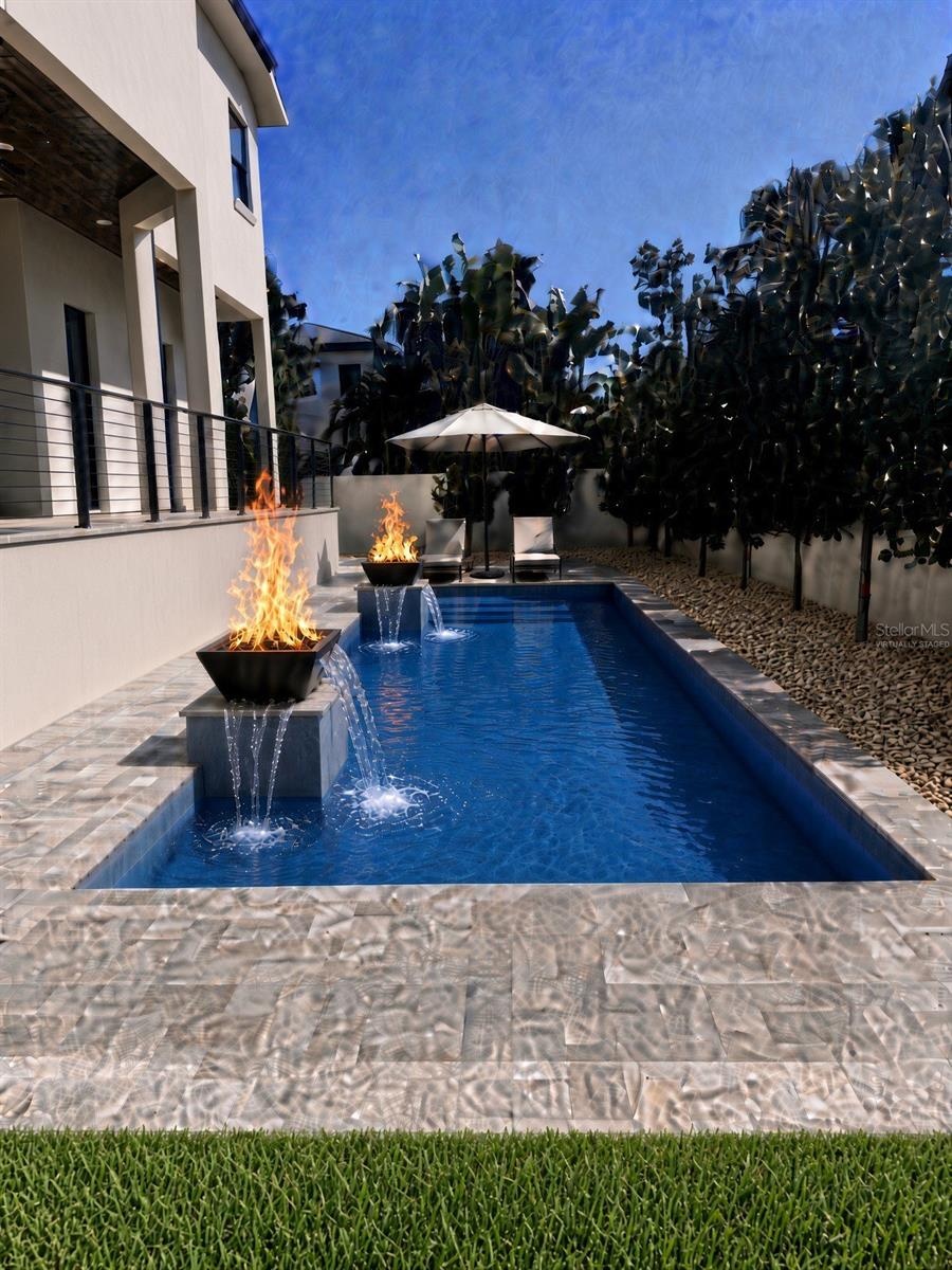 Pool Package - Virtually Staged Rendering