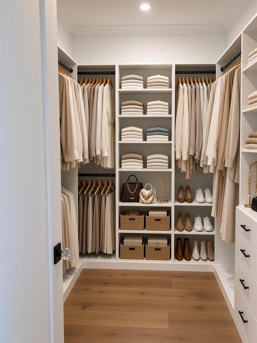 Primary Closet #2 Virtually Staged