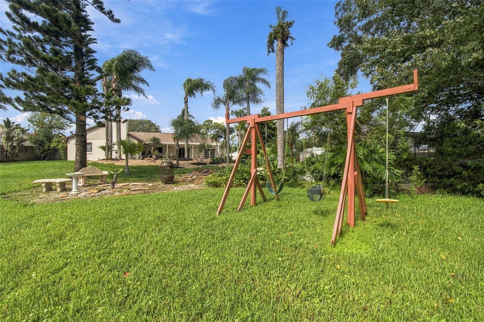 Swing Set Back Yard