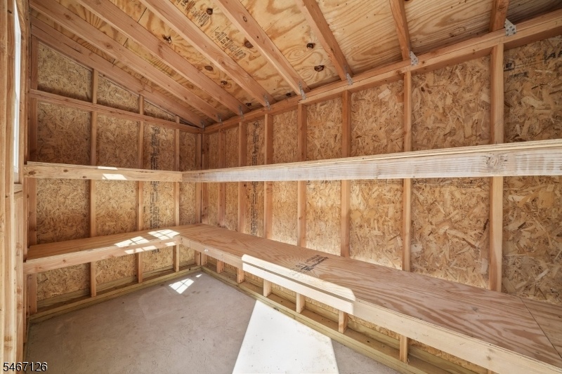 Interior of Shed