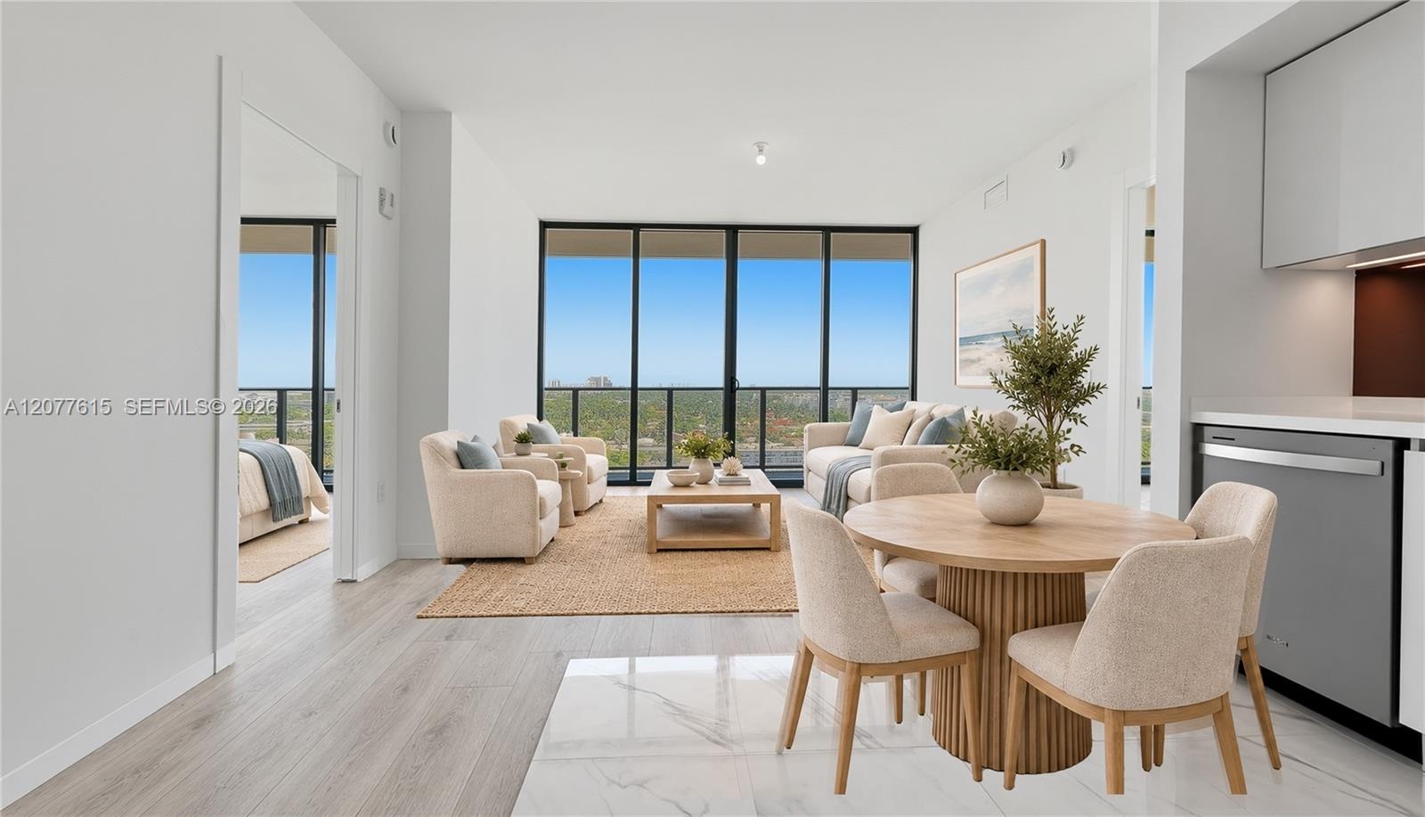 Photos have been virtually staged and are for illustrative purposes only. Furniture, décor, flooring, lighting, and other depicted improvements may no