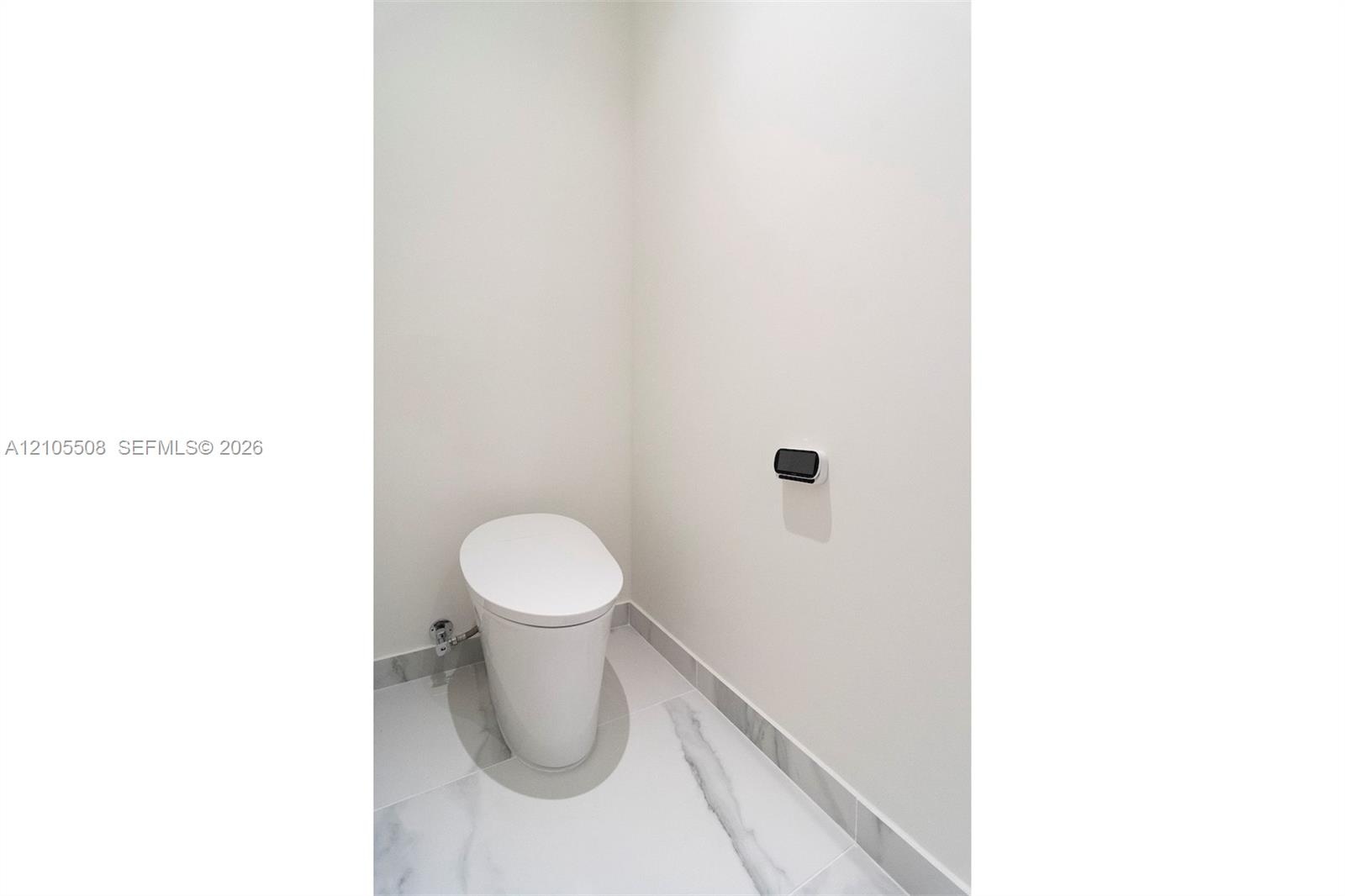 Modern toilet with a sleek, minimalist design