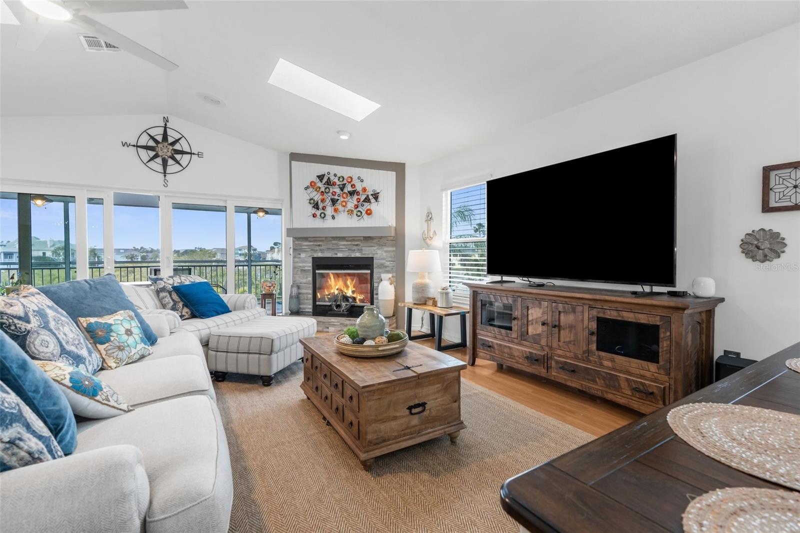 Family Room with fireplace.