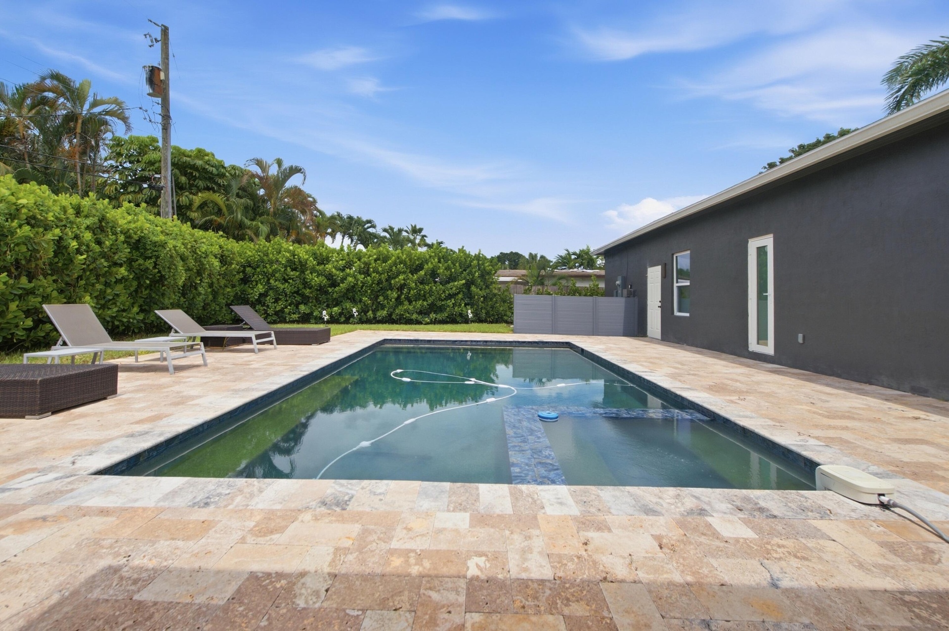 Saltwater pool and spa, just steps from Primary suite.