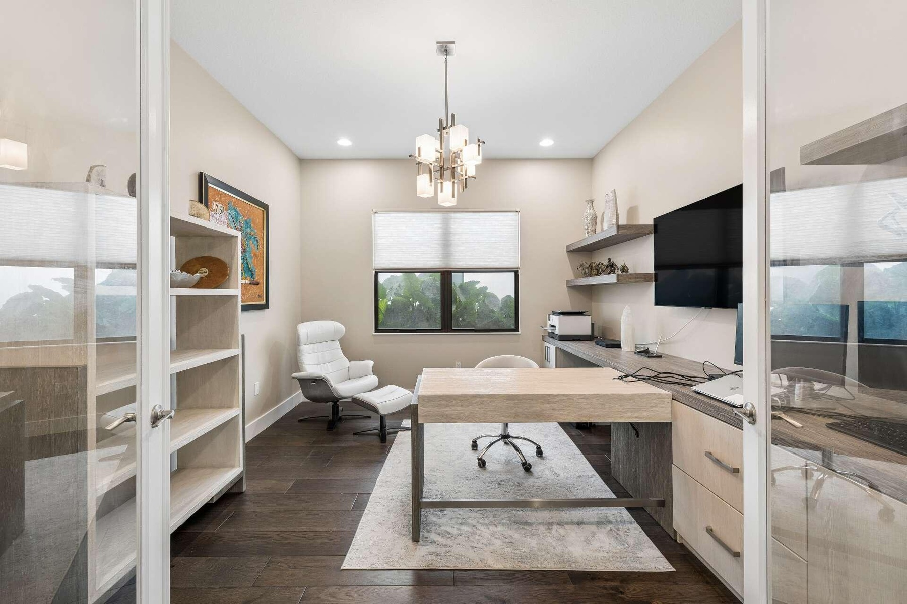 BUILT IN WALL UNIT W/ DESK