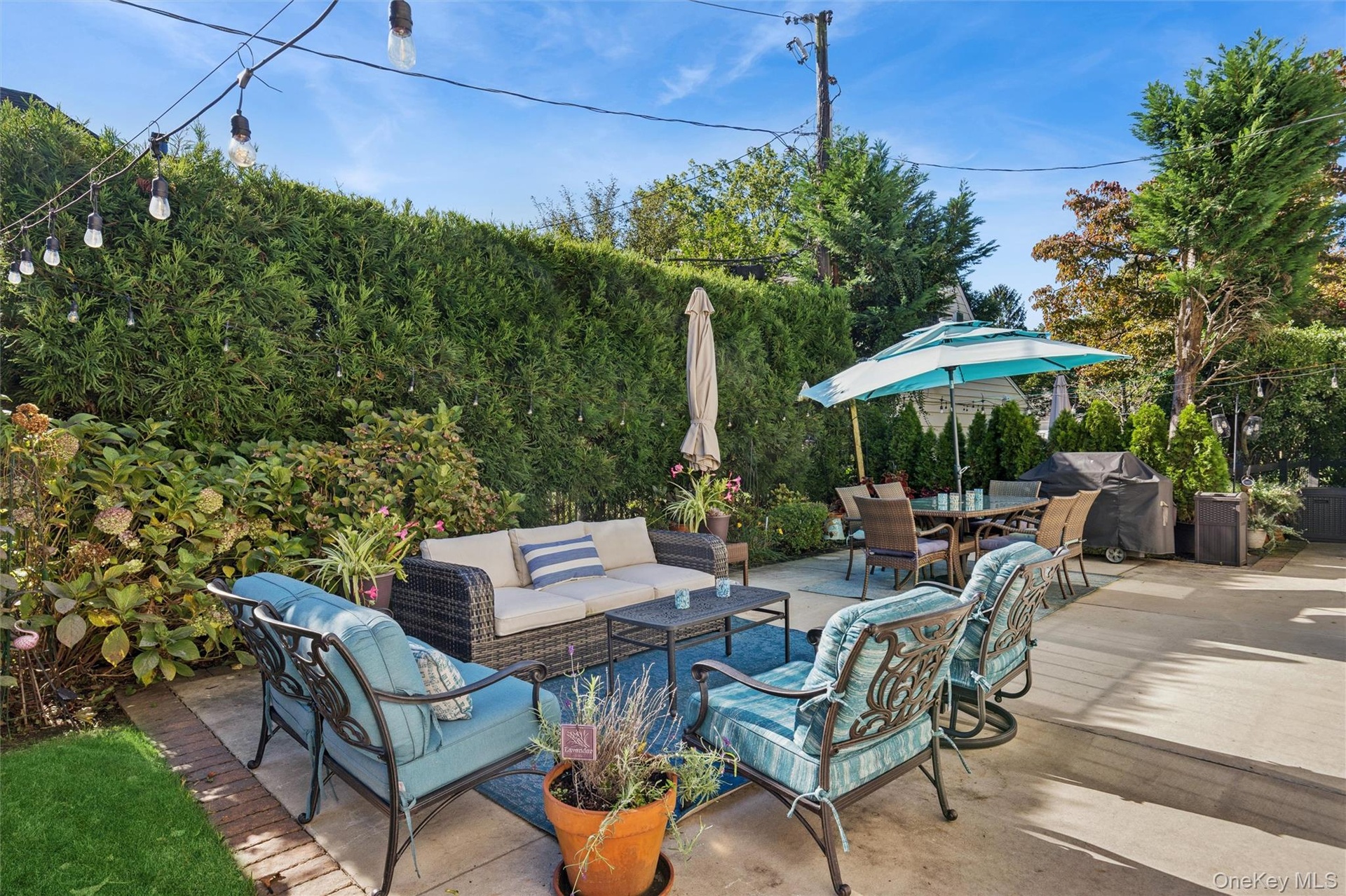Warm weather entertaining is a breeze on the rear patio