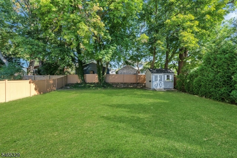 Flat, fenced in backyard