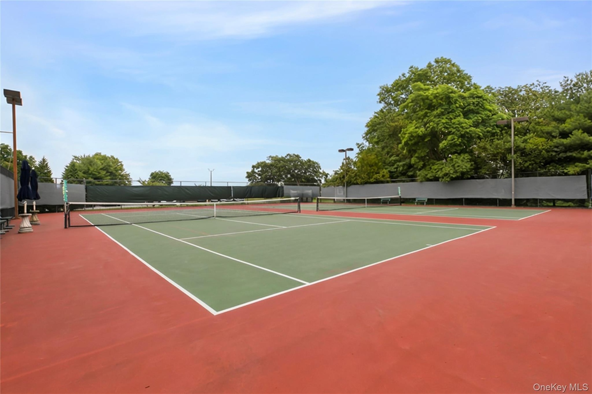 Clubhouse tennis courts