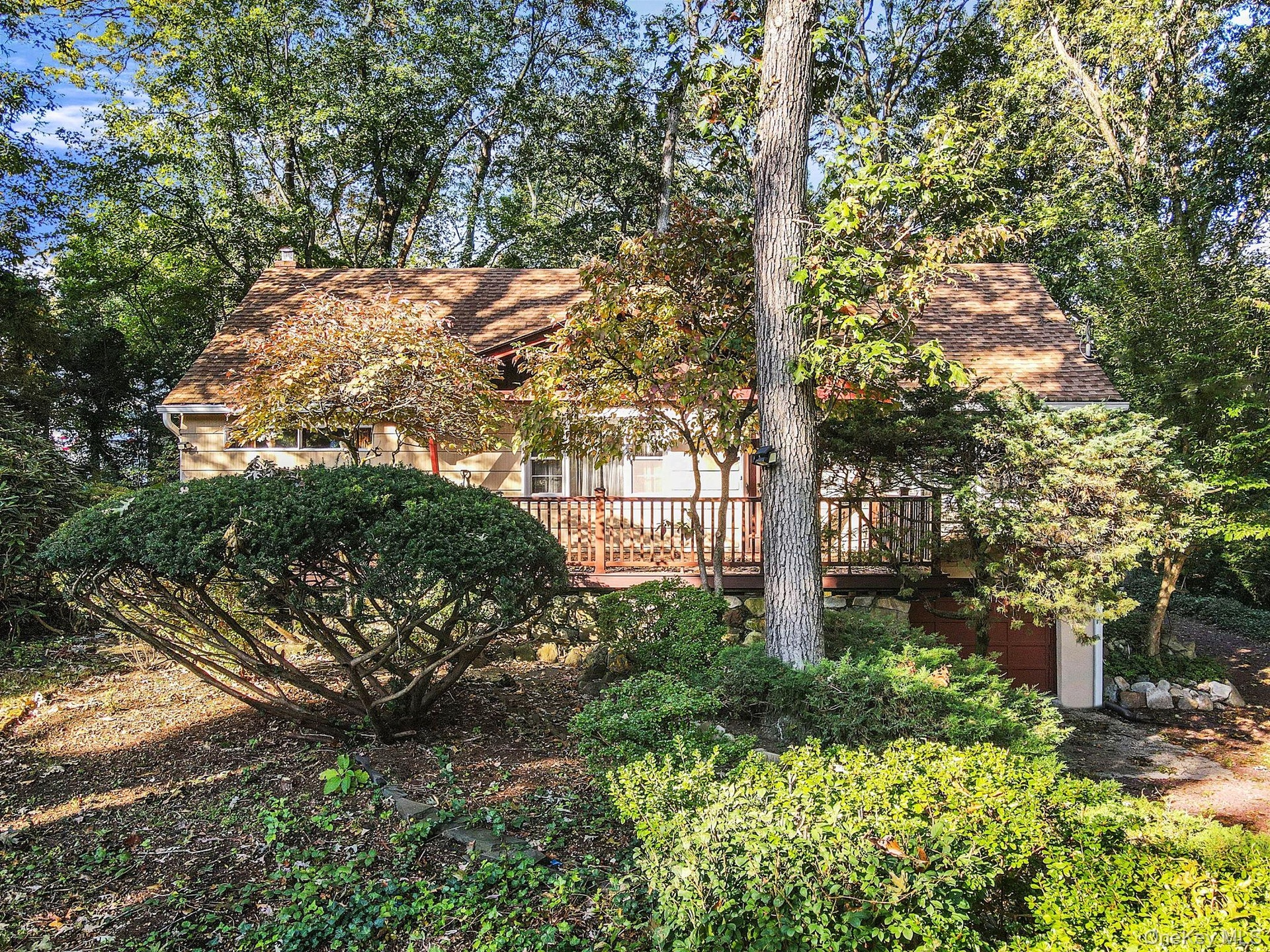 Set back from the street