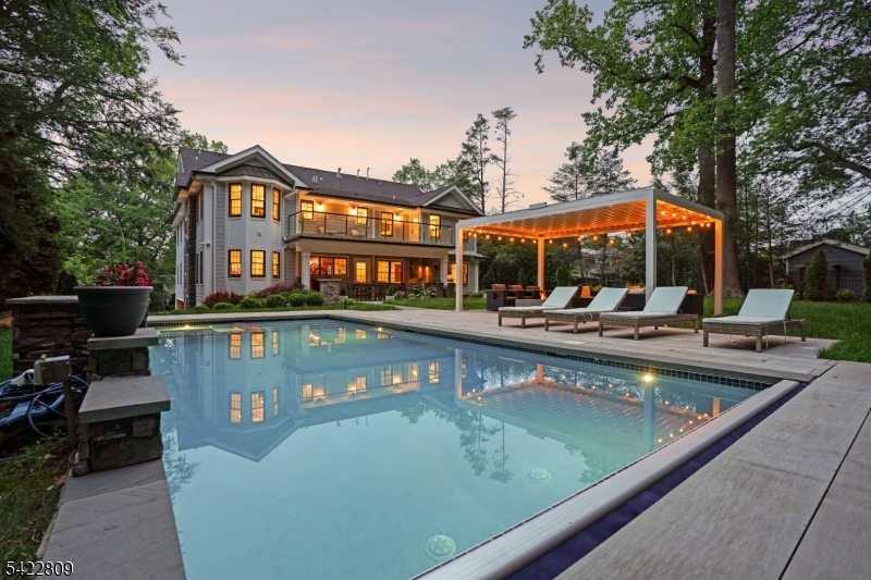 Pool in the backyard