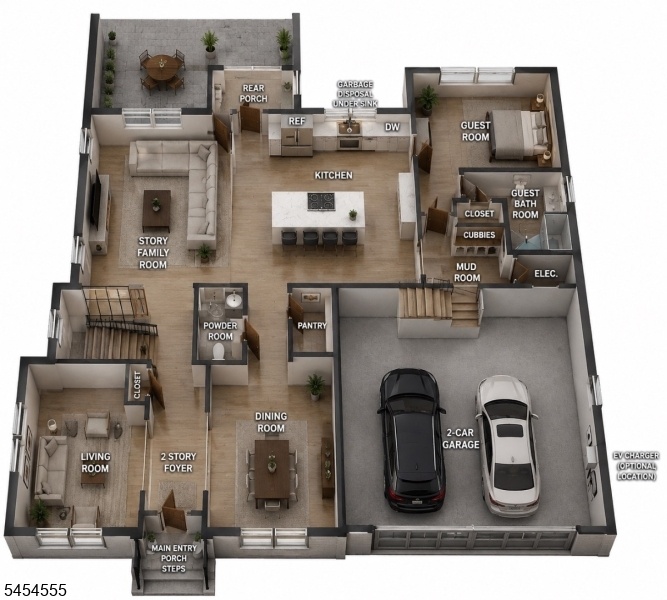 Middle floor plan
