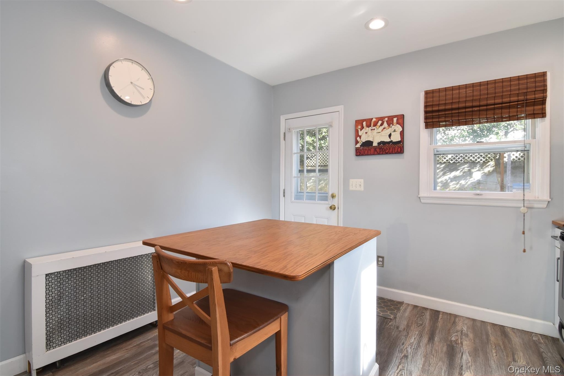Kitchen featuring access to backyard