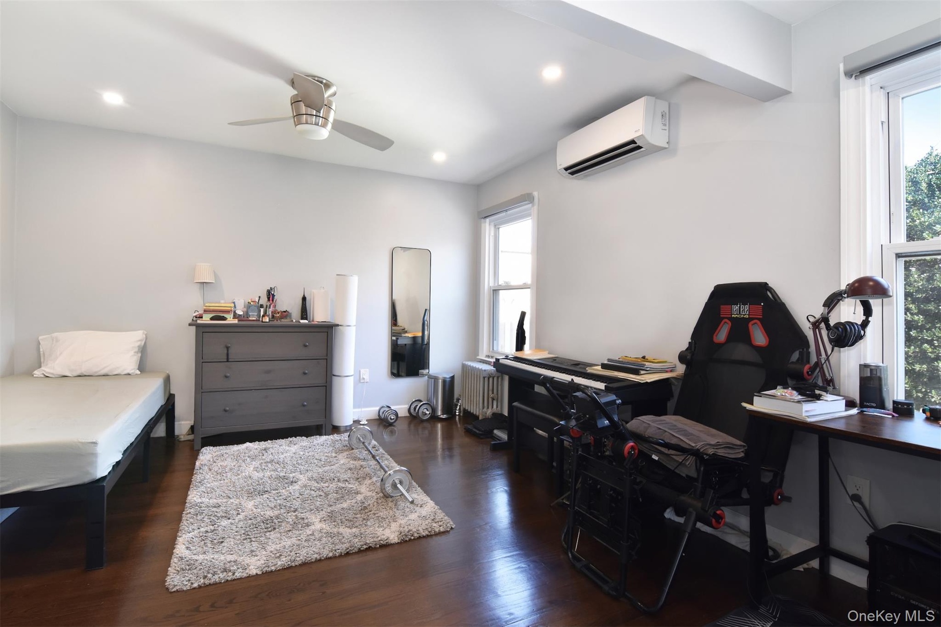 Second floor bedroom with split AC .