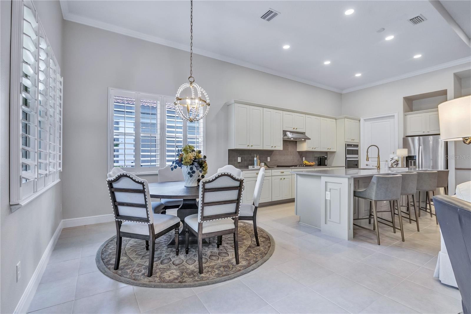 Inviting dining space designed for everyday living and entertaining.