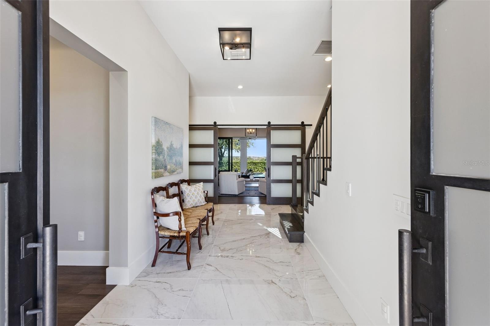 Grand two story foyer