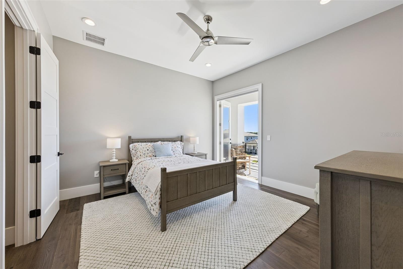 Bedroom #3 with "Juliet" balcony
