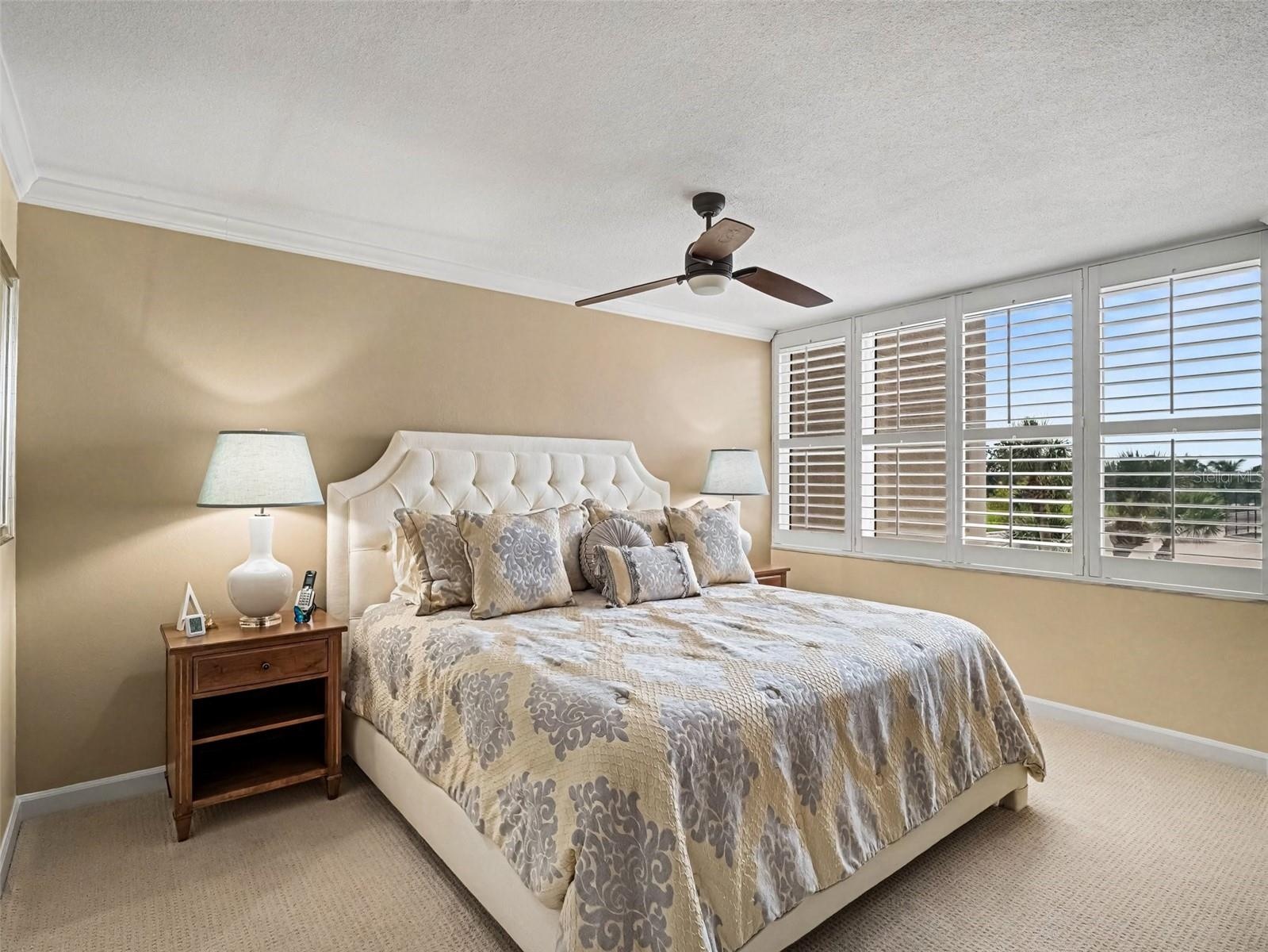 Primary Bedroom overlooks Golf Course