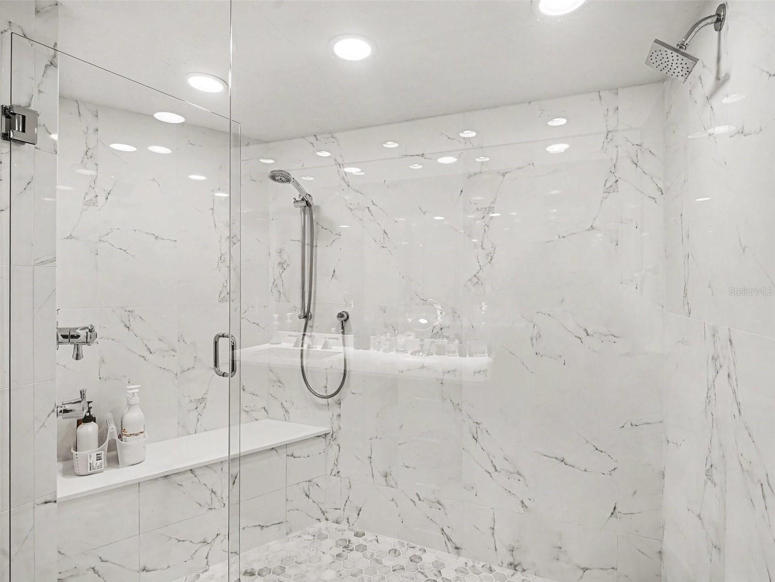 Luxury Shower in Primary Bath