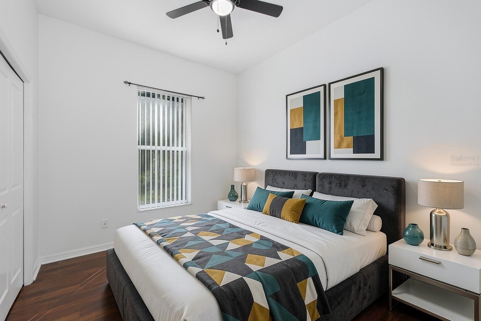Virtually Staged bedroom 3