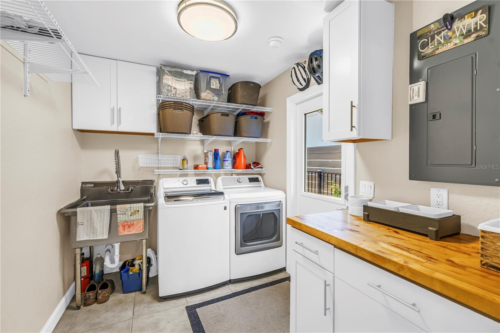Interior Laundry Room off Kitchen w/ More Storage