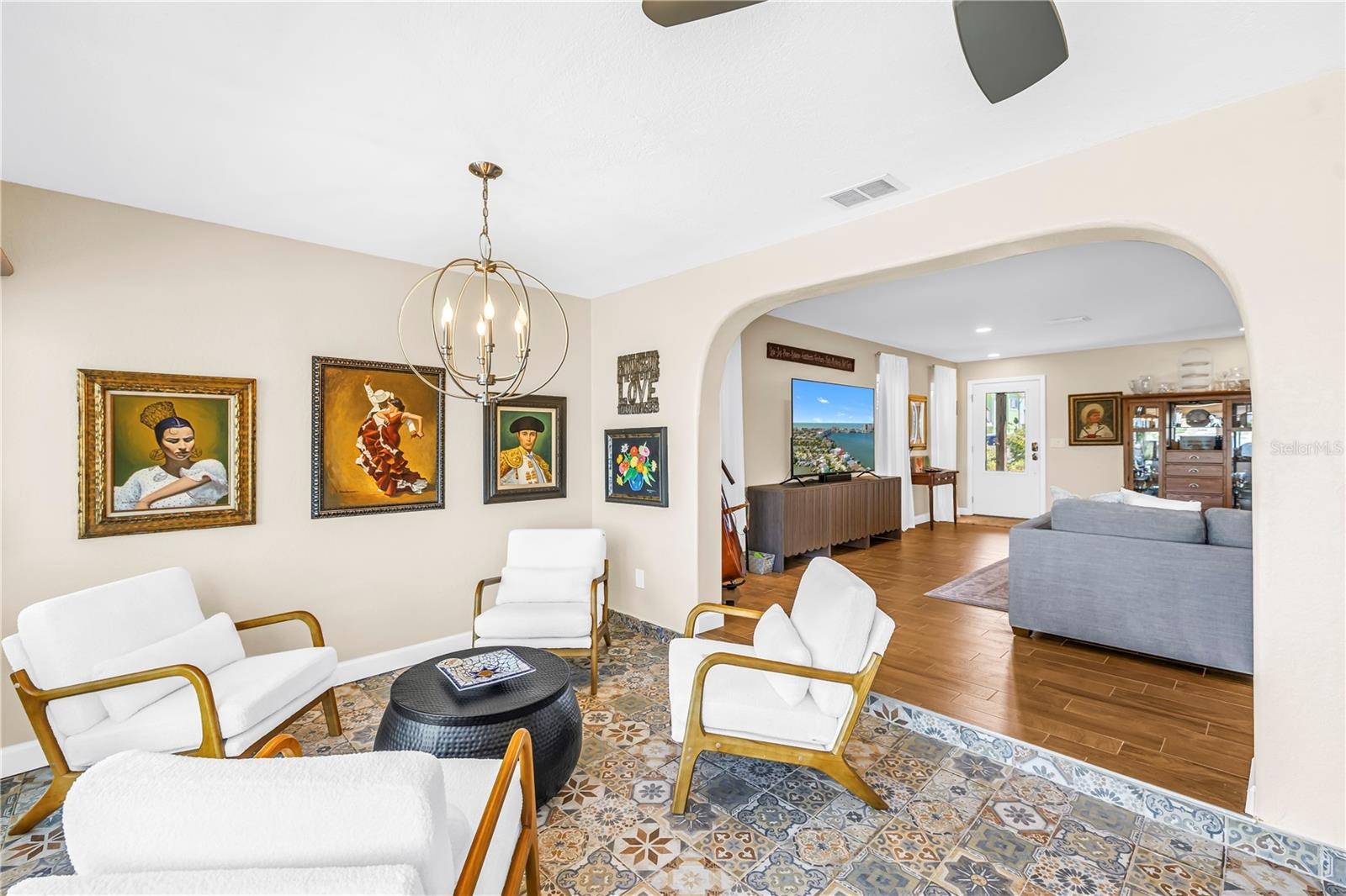 Dining Area Opens to Living Room