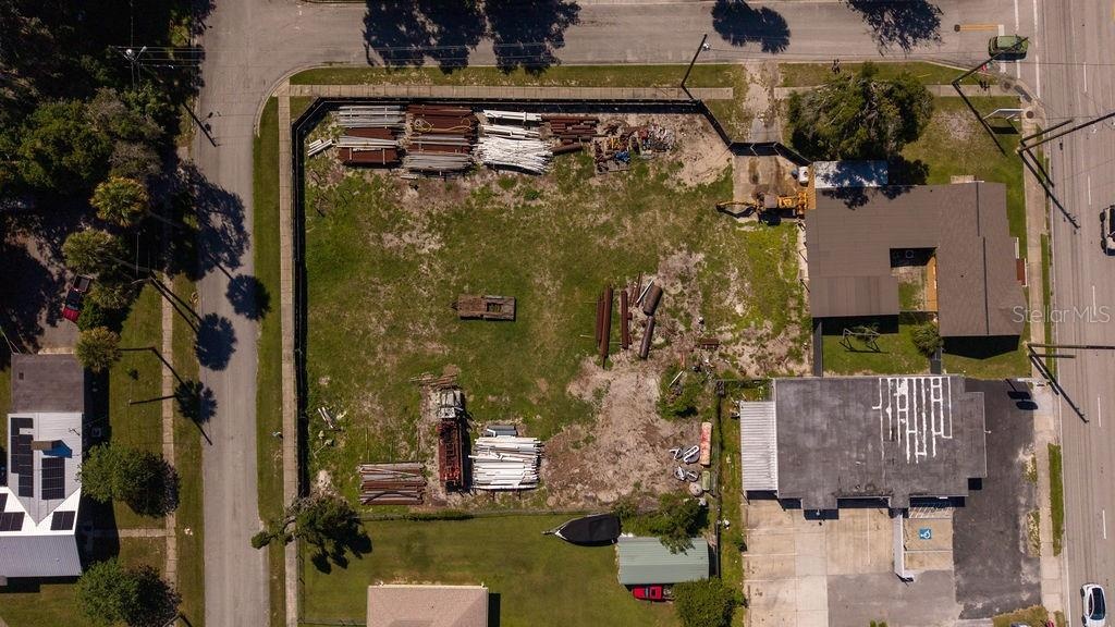 Aerial of property with frontage on 3 streets - 15-A, Voorhis and Dexter