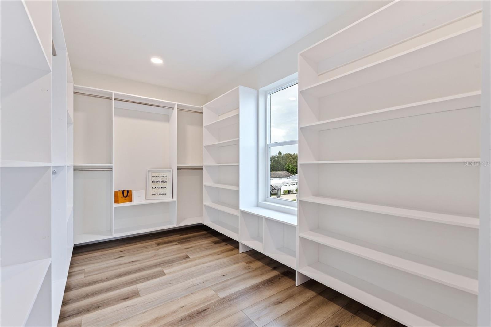 Primary walk-in closet