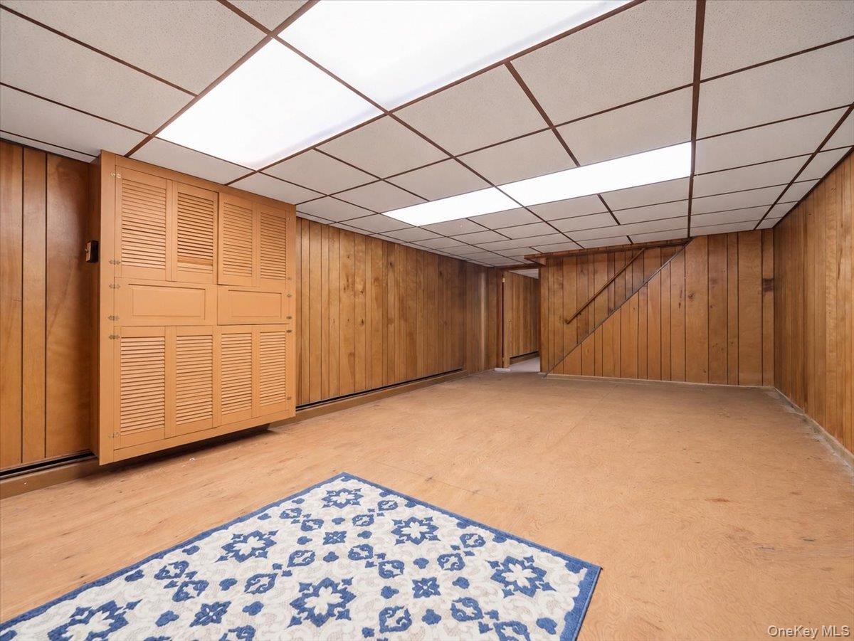 Finished heated basement