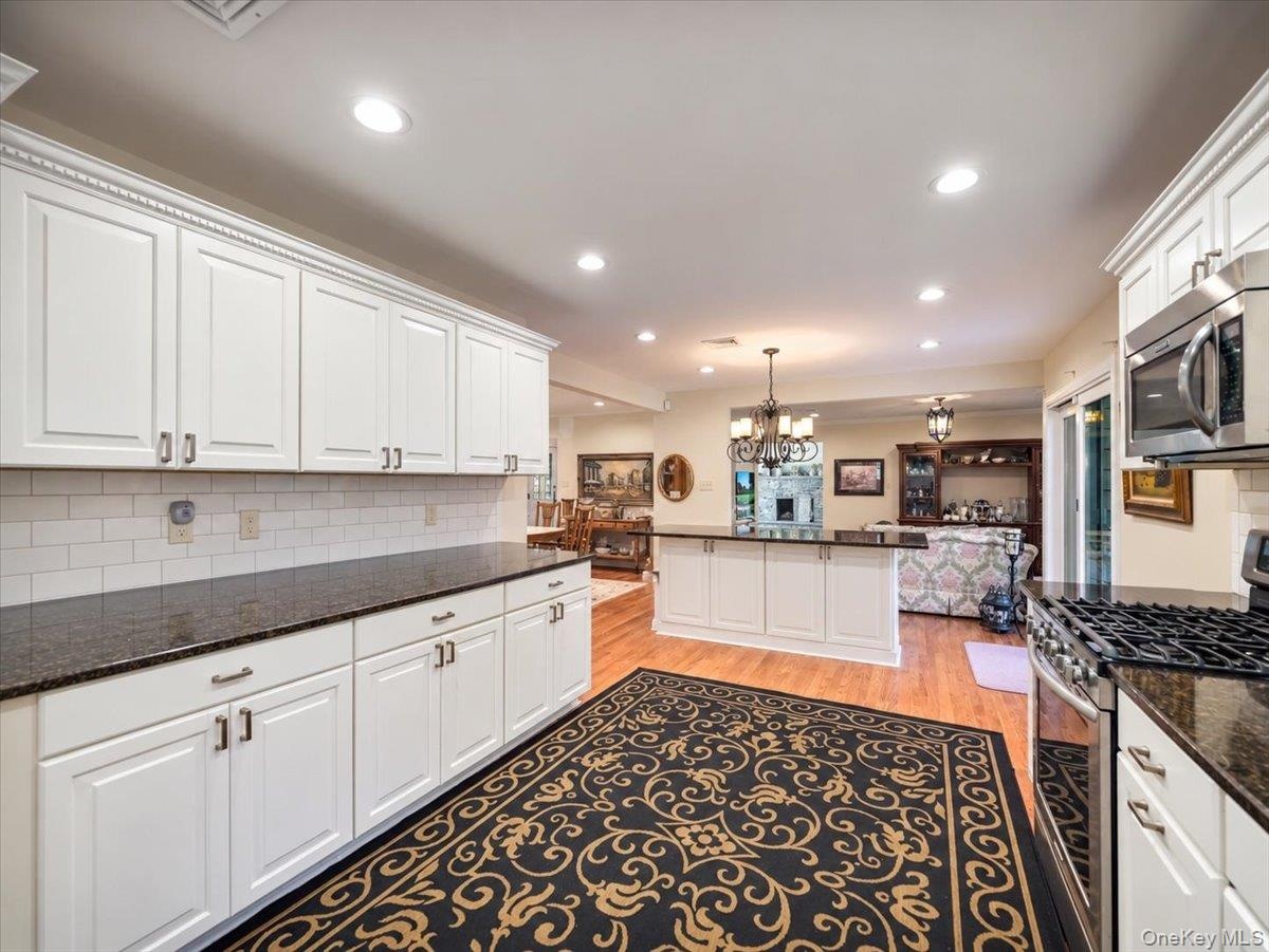 New white kitchen with granite counters