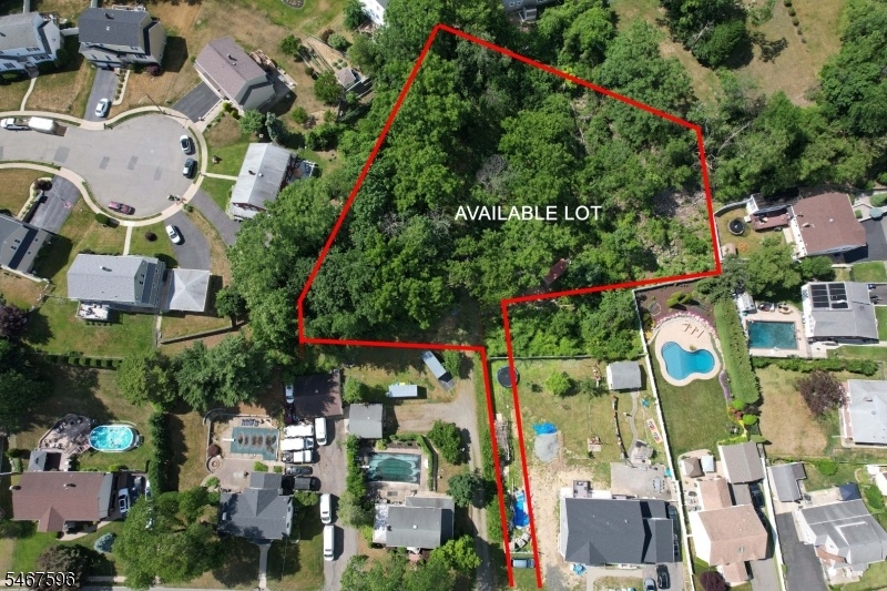 aerial outline of lot
