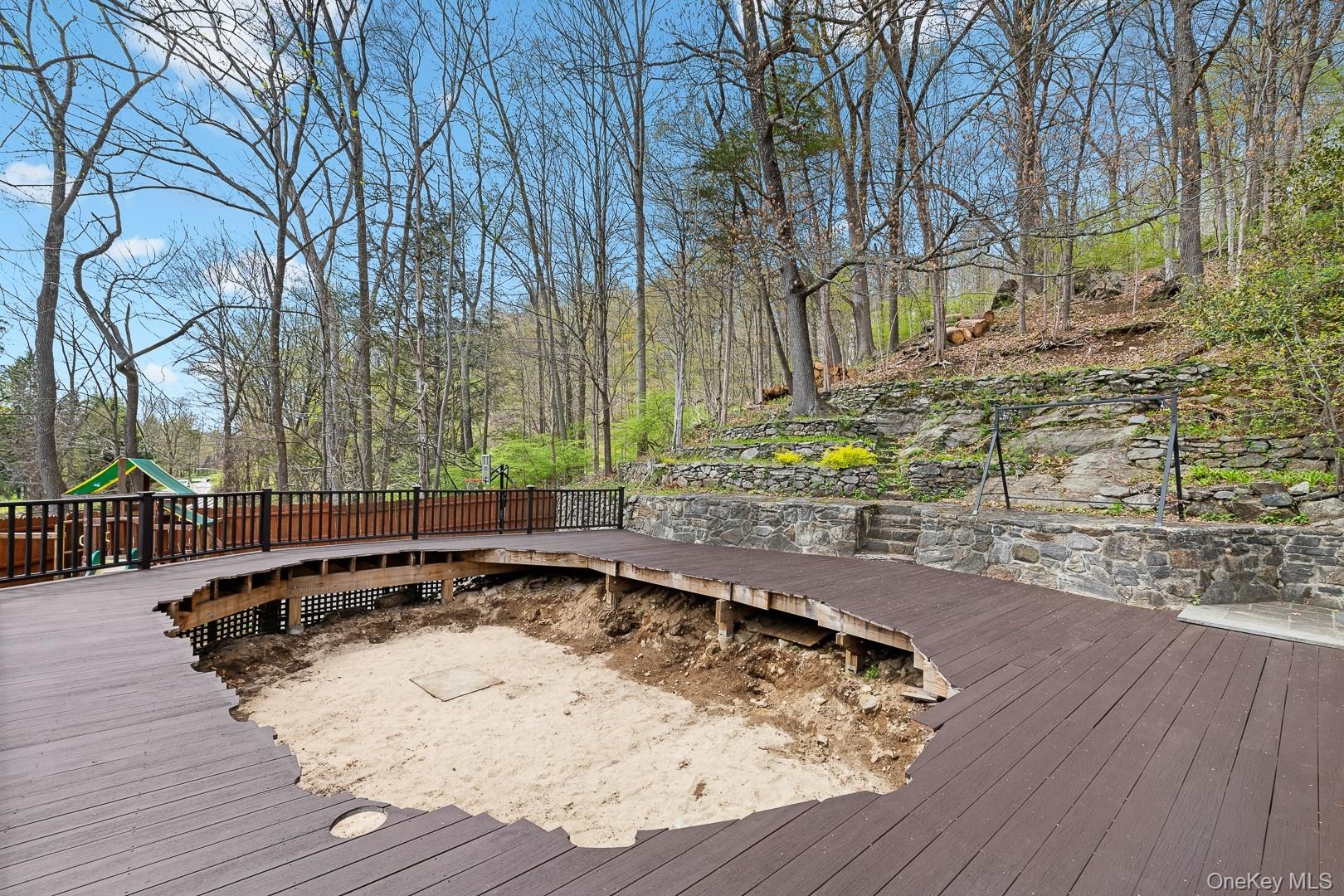 Deck with Pool Site