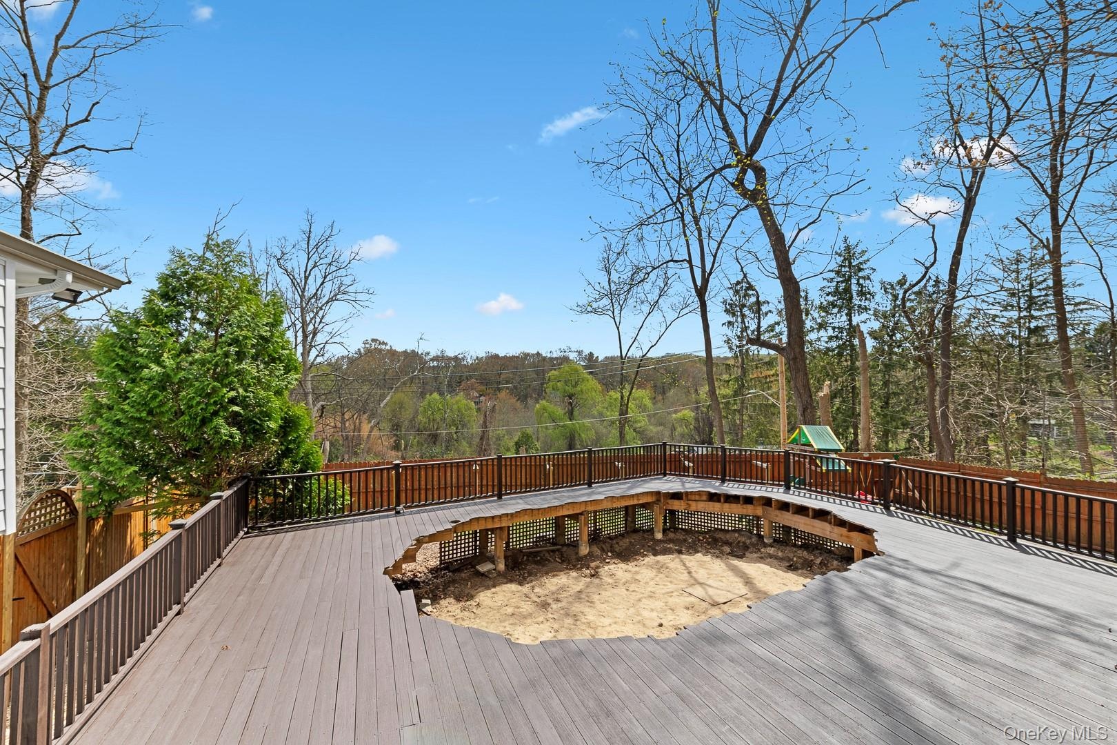 Deck with Pool Site
