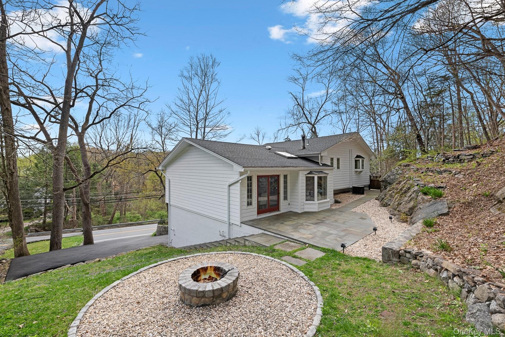 Backyard with Fire Pit