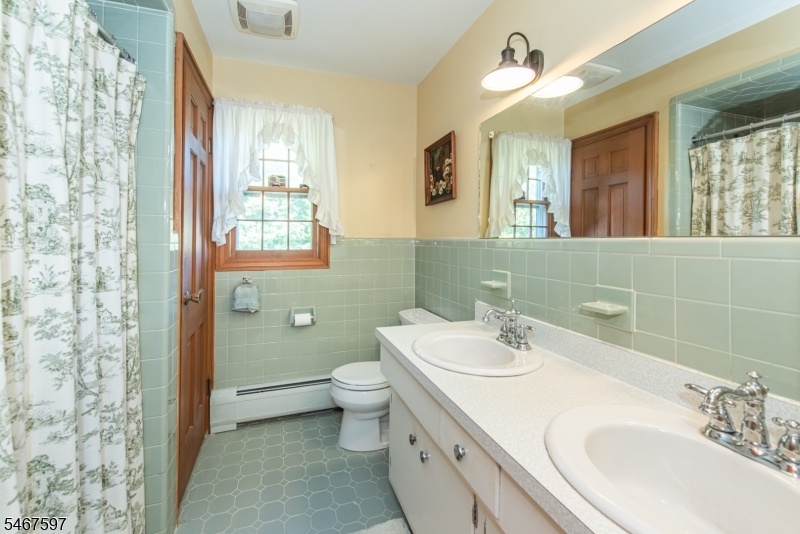 Hall Bath with Double Vanity