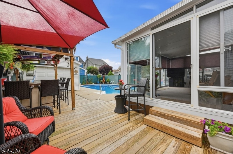 Deck to Pool & Screened Porch