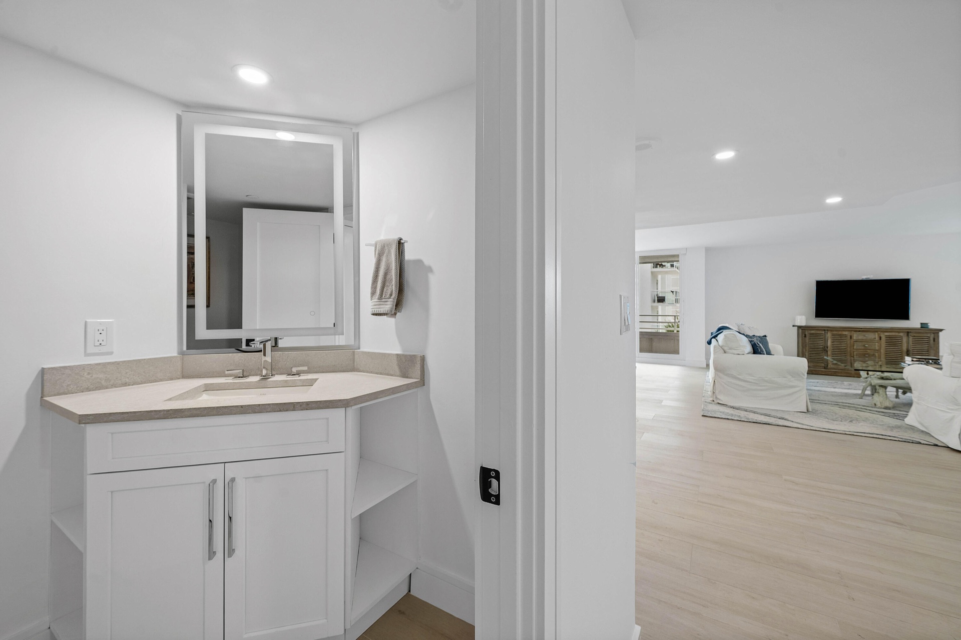 half bath in entry way