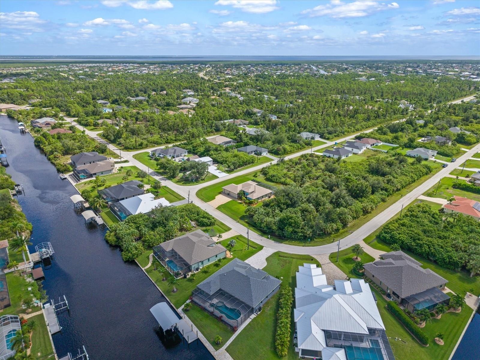 Aerial Showcasing Large Corner Lot