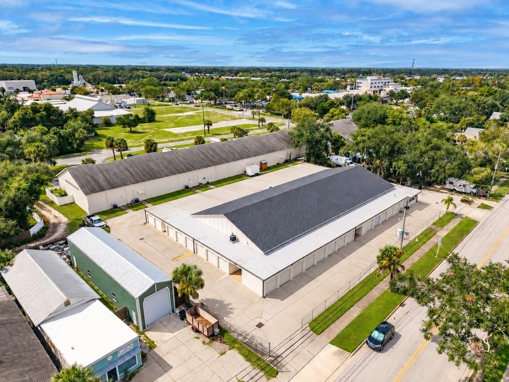 View of 18,000 sq ft storage building and office on Magnolia Street