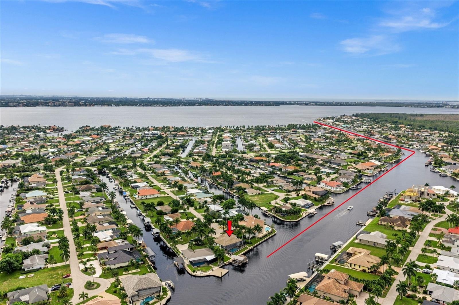 5205 Sunset Court is just minutes to open water