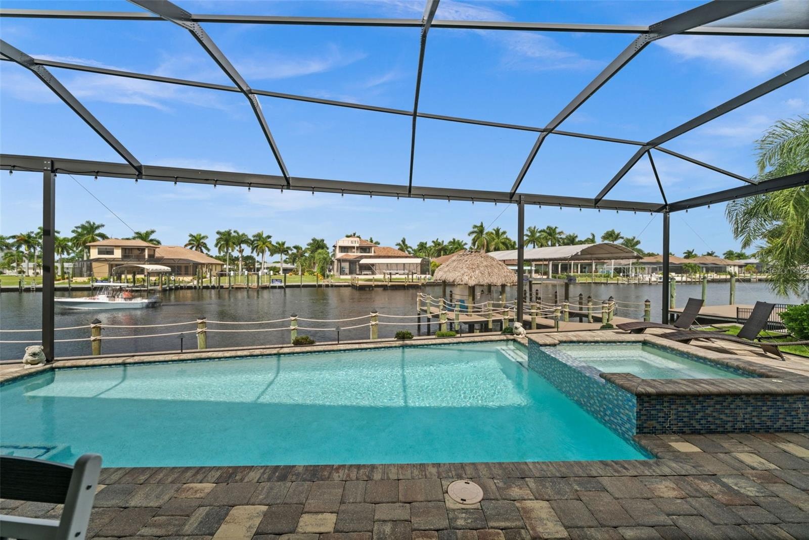 Stunning views over the 200' wide Bimini Canal