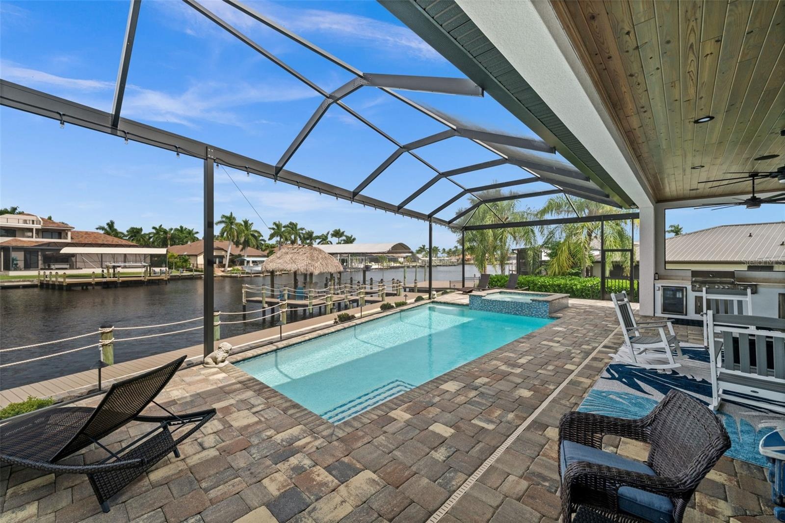 Swim in the heated, saltwater pool while you watch the water