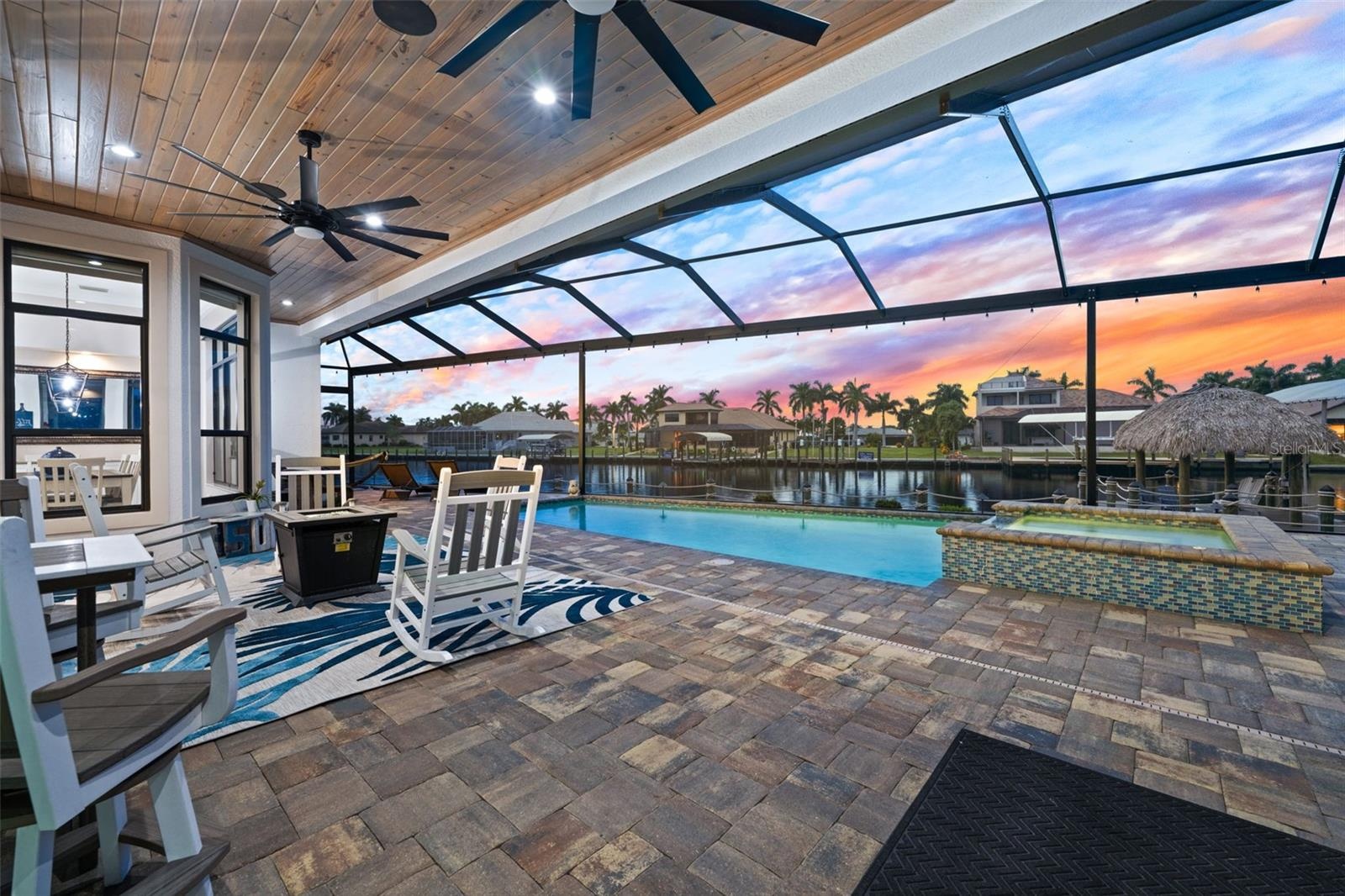 Lanai and pool, all screened in!