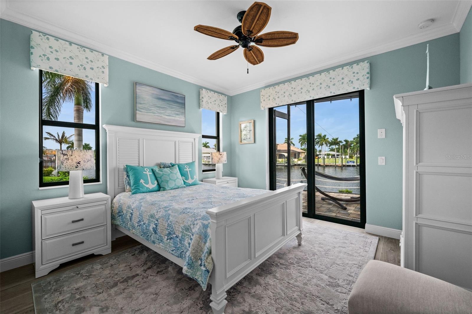 3rd bedroom with direct access to the lanai and pool