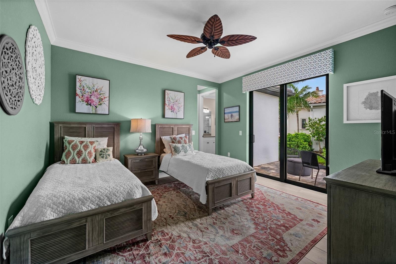 Bedroom 2 is a junior suite, with ensuite bath and it's own water view patio