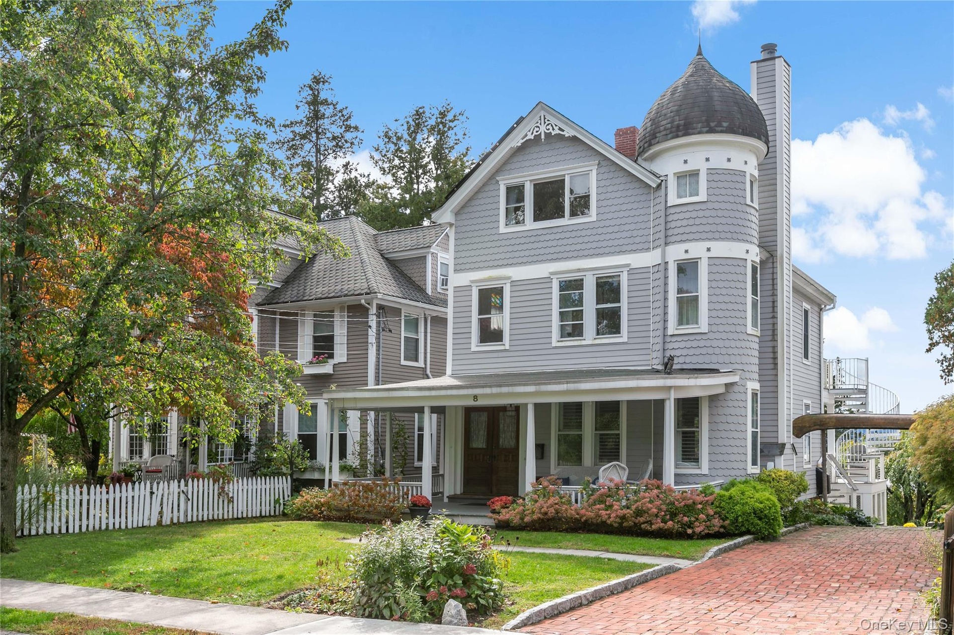 Stately village Victorian with year round views of the Hudson River.