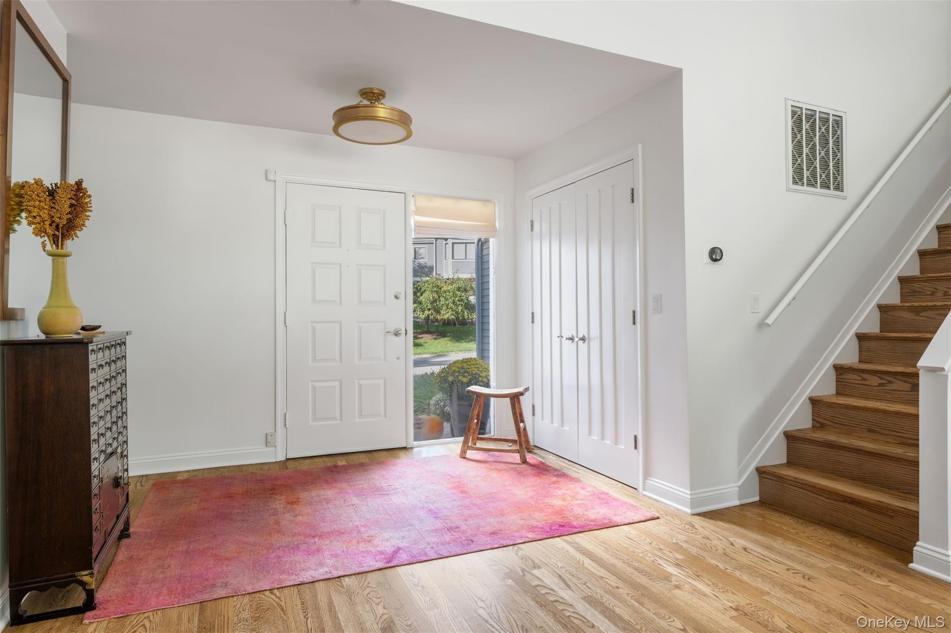 Sunsplashed entry foyer.