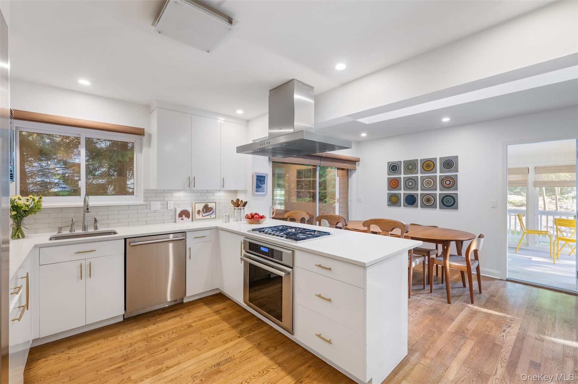 Entertain friends and family in the open kitchen with adjacent dining area.