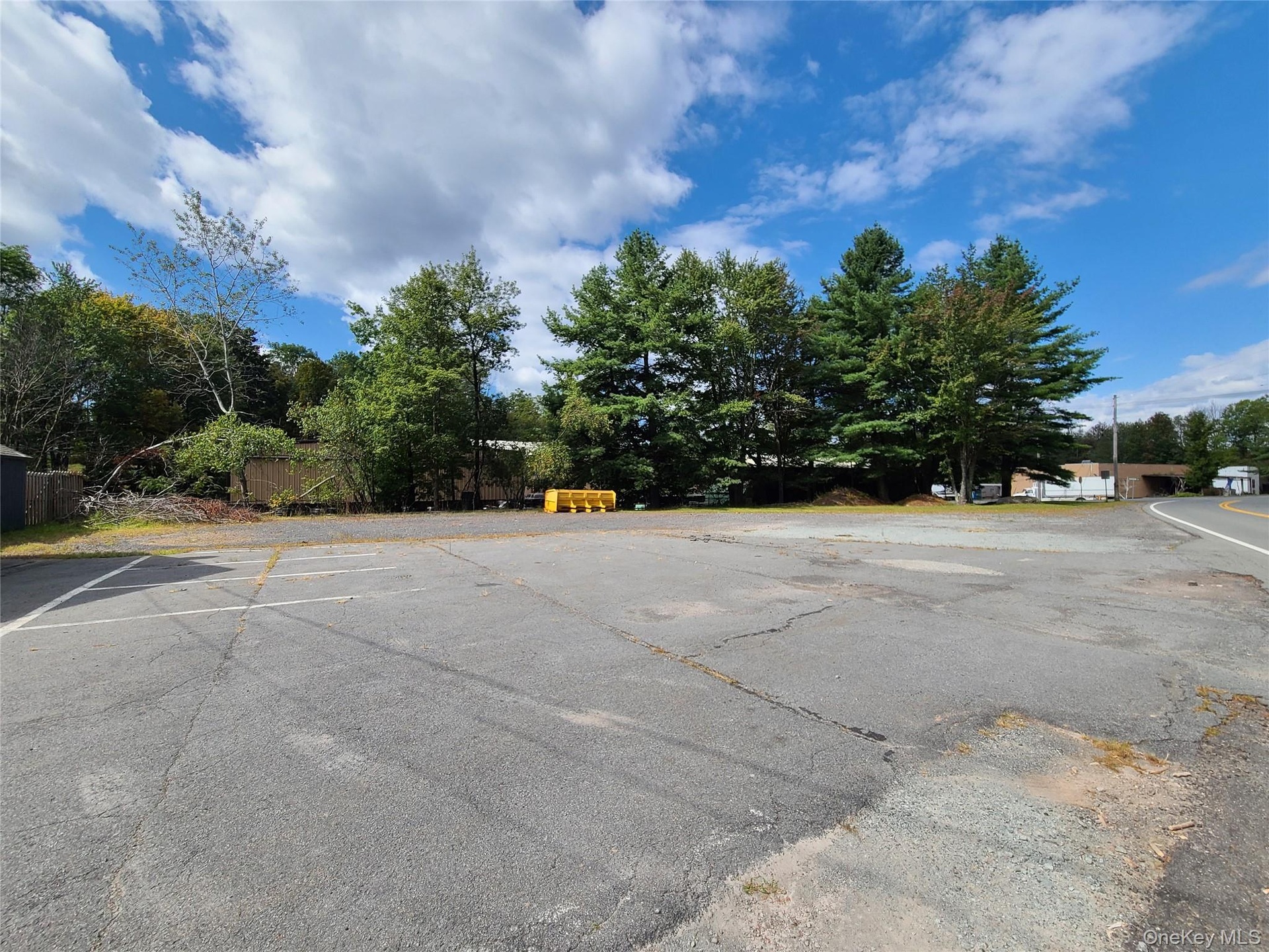View of uncovered parking lot